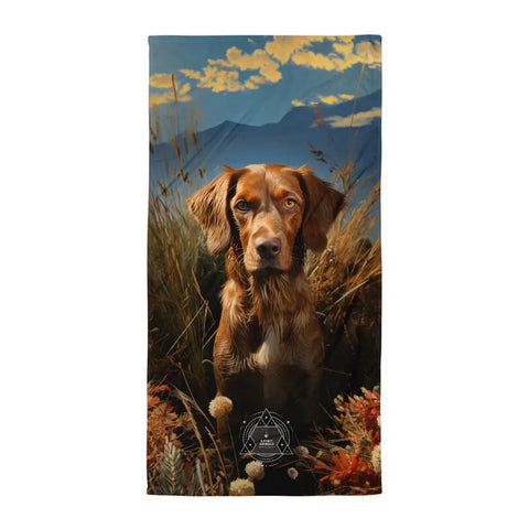 About my Brain Institute Towels Dog Spirit Animal Lightweight Beach Towel