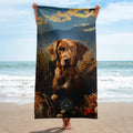 About my Brain Institute Towels Dog Spirit Animal Lightweight Beach Towel