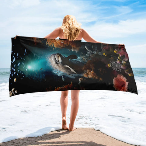 About my Brain Institute Towels Dolphin Spirit Animal Lightweight Beach Towel
