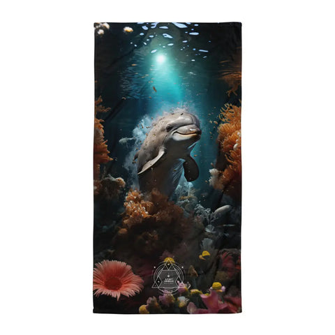 About my Brain Institute Towels Dolphin Spirit Animal Lightweight Beach Towel