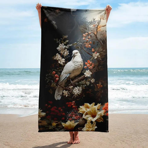 About my Brain Institute Towels Dove Spirit Animal Lightweight Beach Towel