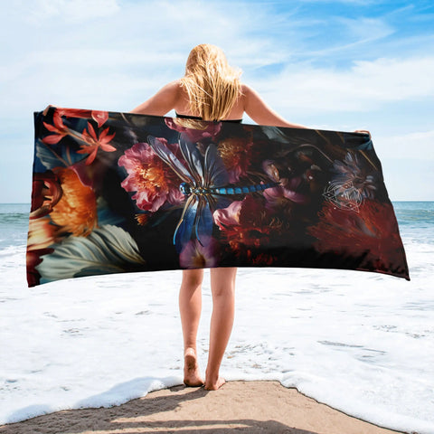 About my Brain Institute Towels Dragonfly Spirit Animal Lightweight Beach Towel