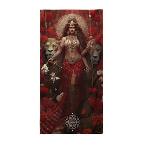 About my Brain Institute Towels Durga Goddess Lightweight Beach Towel
