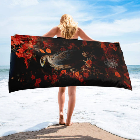 About my Brain Institute Towels Falcon Spirit Animal Lightweight Beach Towel