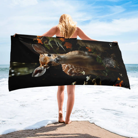 About my Brain Institute Towels Fawn Spirit Animal Lightweight Beach Towel