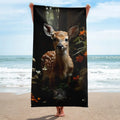 About my Brain Institute Towels Fawn Spirit Animal Lightweight Beach Towel