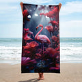 About my Brain Institute Towels Flamingo Spirit Animal Lightweight Beach Towel