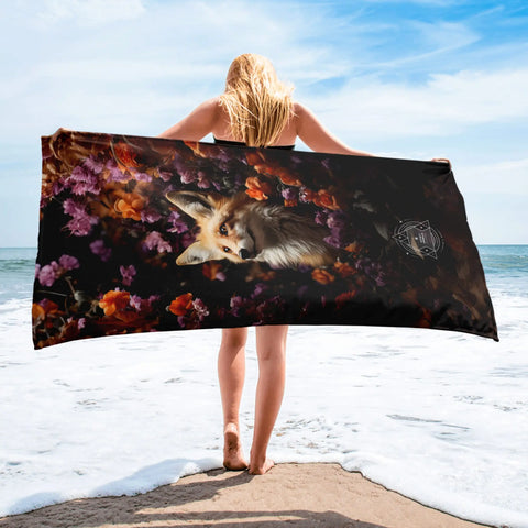 About my Brain Institute Towels Fox Spirit Animal Lightweight Beach Towel