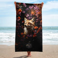 About my Brain Institute Towels Fox Spirit Animal Lightweight Beach Towel