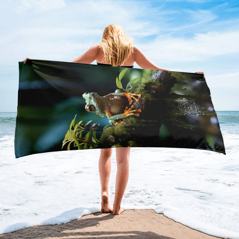 About my Brain Institute Towels Frog Spirit Animal Lightweight Beach Towel