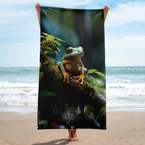 About my Brain Institute Towels Frog Spirit Animal Lightweight Beach Towel