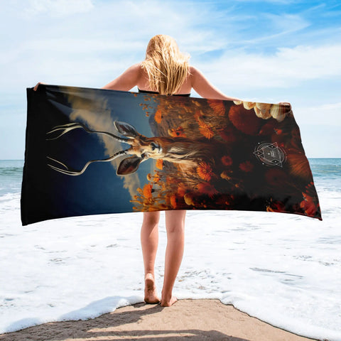 About my Brain Institute Towels Gazelle Spirit Animal Lightweight Beach Towel