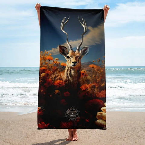 About my Brain Institute Towels Gazelle Spirit Animal Lightweight Beach Towel