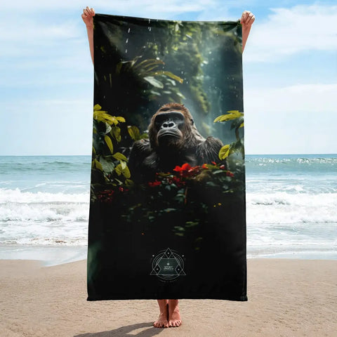 About my Brain Institute Towels Gorilla Spirit Animal Lightweight Beach Towel