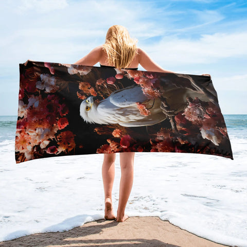 About my Brain Institute Towels Hawk Spirit Animal Lightweight Beach Towel