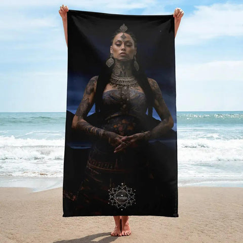 About my Brain Institute Towels Hine-Nui-Te-Pō Goddess Lightweight Beach Towel