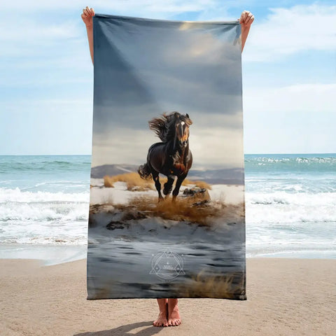 About my Brain Institute Towels Horse Spirit Animal Lightweight Beach Towel