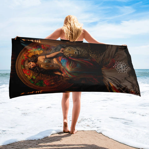 About my Brain Institute Towels Ixchel Goddess Lightweight Beach Towel