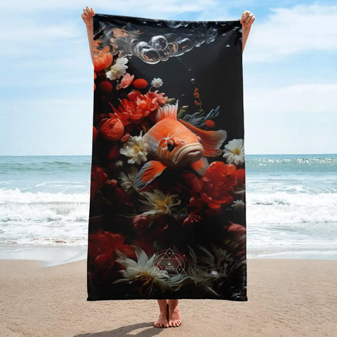 About my Brain Institute Towels Koi Fish Spirit Animal Lightweight Beach Towel