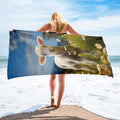About my Brain Institute Towels Lamb Spirit Animal Lightweight Beach Towel