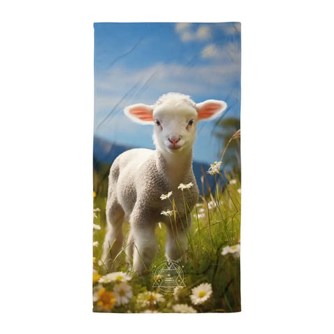 About my Brain Institute Towels Lamb Spirit Animal Lightweight Beach Towel