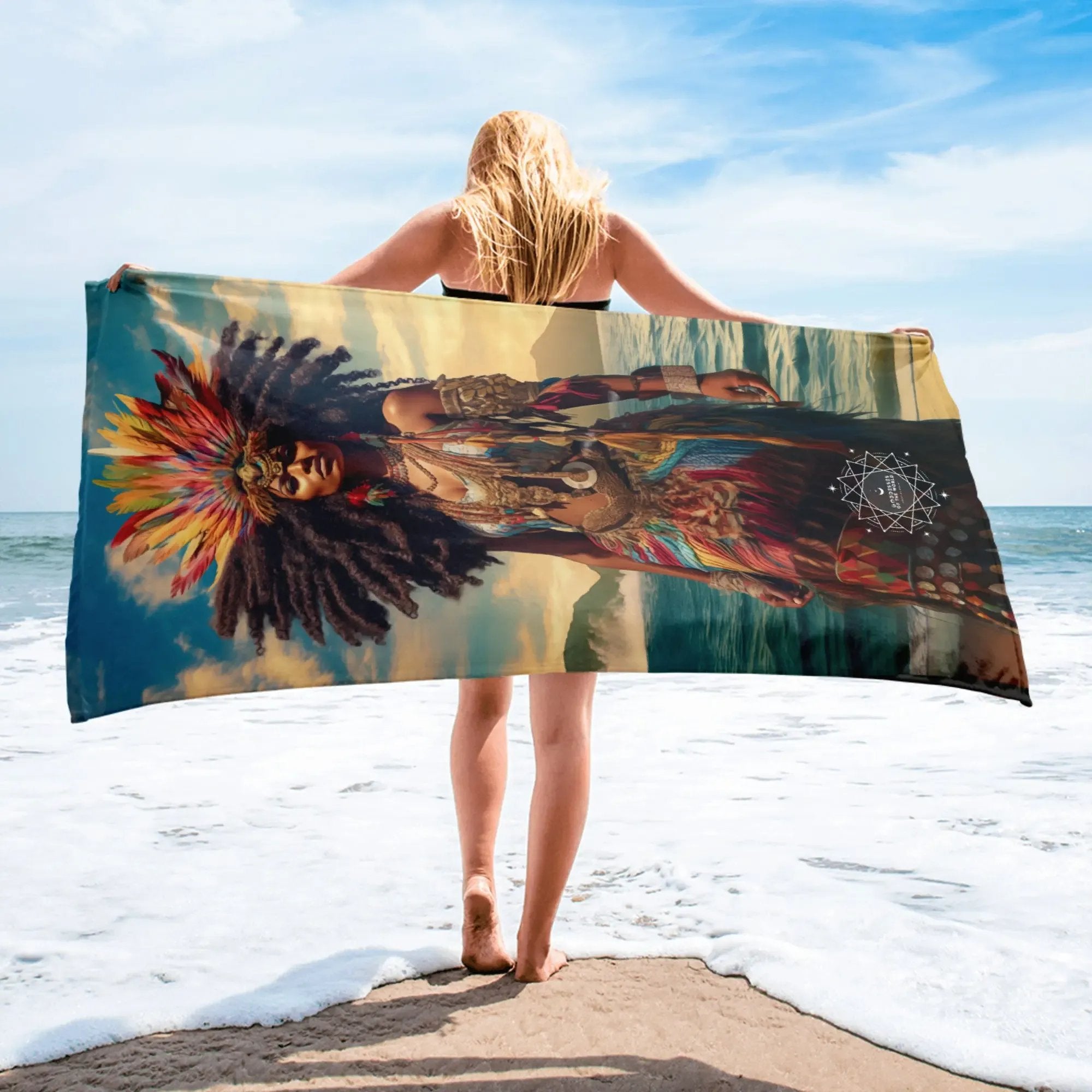 Lemanja Goddess Lightweight Beach Towel – About my Brain Institute