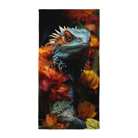 About my Brain Institute Towels Lizard Spirit Animal Lightweight Beach Towel