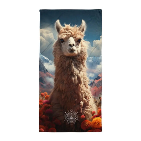 About my Brain Institute Towels Llama Spirit Animal Lightweight Beach Towel