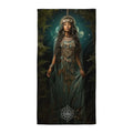 About my Brain Institute Towels Mama Quilla Goddess Lightweight Beach Towel
