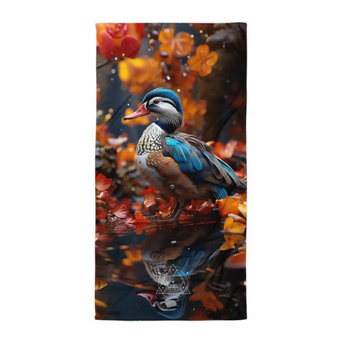 About my Brain Institute Towels Mandarin Duck Spirit Animal Lightweight Beach Towel