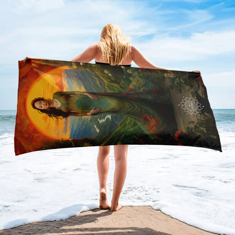 About my Brain Institute Towels Mau Thuong Ngan Goddess Lightweight Beach Towel