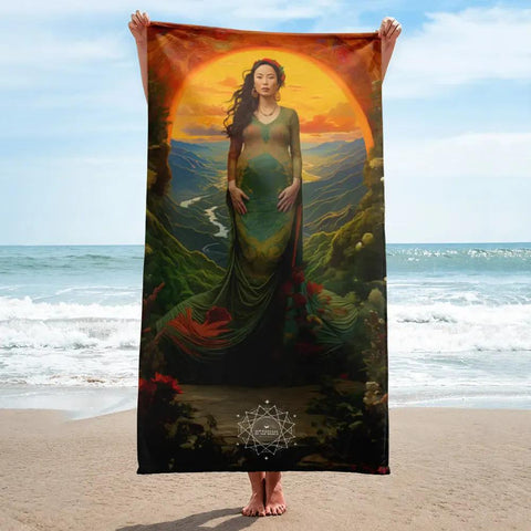 About my Brain Institute Towels Mau Thuong Ngan Goddess Lightweight Beach Towel
