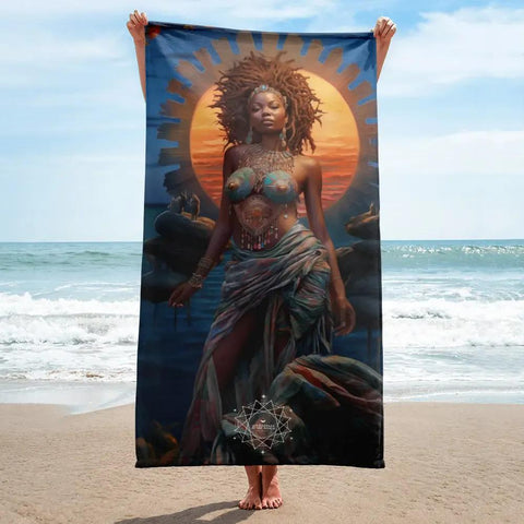 About my Brain Institute Towels Mawu Goddess Lightweight Beach Towel
