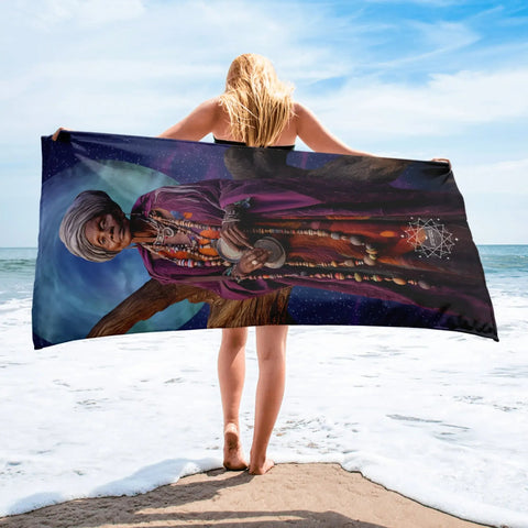 About my Brain Institute Towels Nana Buluku Goddess Lightweight Beach Towel