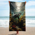 About my Brain Institute Towels Orca Whale Spirit Animal Lightweight Beach Towel