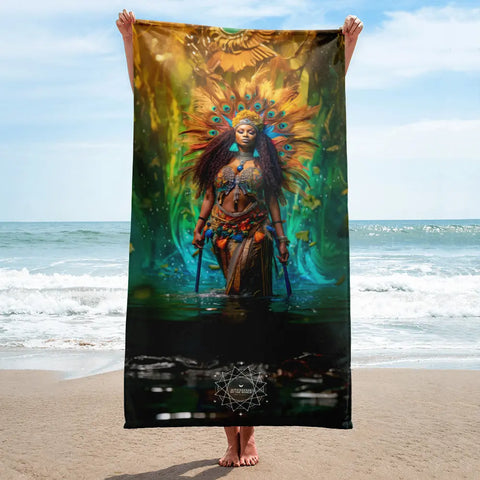 About my Brain Institute Towels Oshun Goddess Lightweight Beach Towel