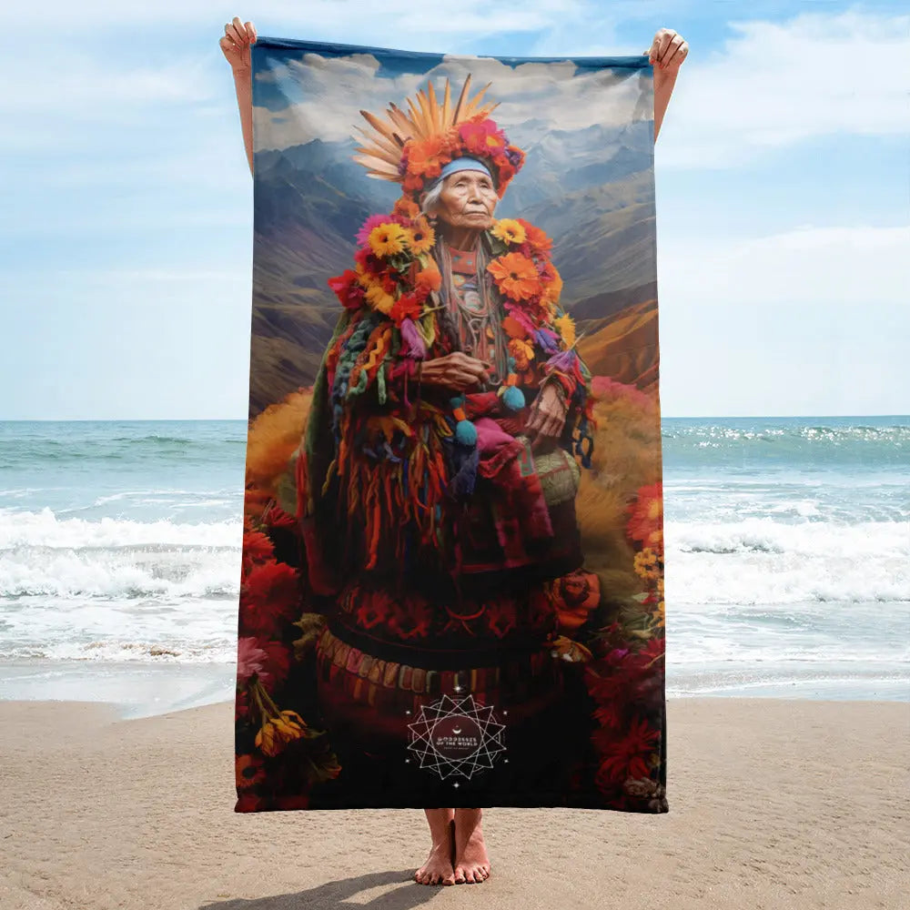 Pachamama Goddess Lightweight Beach Towel – About my Brain Institute