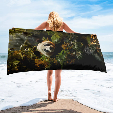 About my Brain Institute Towels Panda Spirit Animal Lightweight Beach Towel