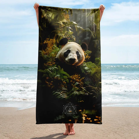 About my Brain Institute Towels Panda Spirit Animal Lightweight Beach Towel