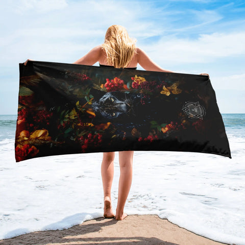 About my Brain Institute Towels Panther Spirit Animal Lightweight Beach Towel