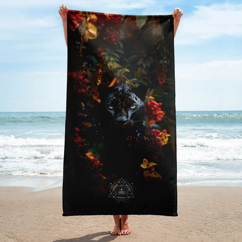 About my Brain Institute Towels Panther Spirit Animal Lightweight Beach Towel