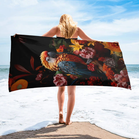 About my Brain Institute Towels Parrot Spirit Animal Lightweight Beach Towel