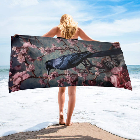 About my Brain Institute Towels Raven Spirit Animal Lightweight Beach Towel