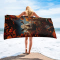 About my Brain Institute Towels Rhinoceros Spirit Animal Lightweight Beach Towel