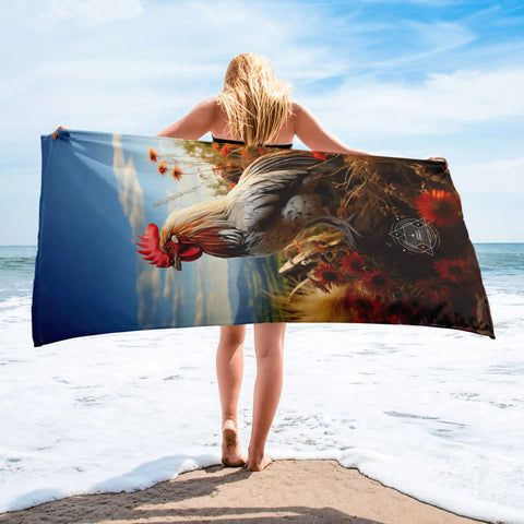 About my Brain Institute Towels Rooster Spirit Animal Lightweight Beach Towel