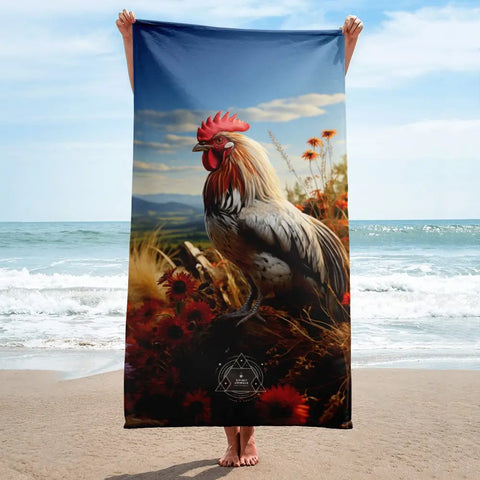 About my Brain Institute Towels Rooster Spirit Animal Lightweight Beach Towel
