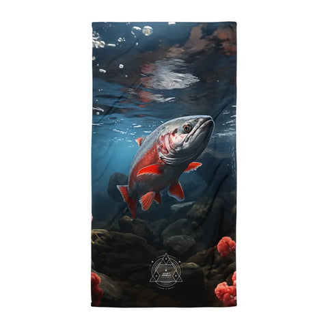 About my Brain Institute Towels Salmon Spirit Animal Lightweight Beach Towel