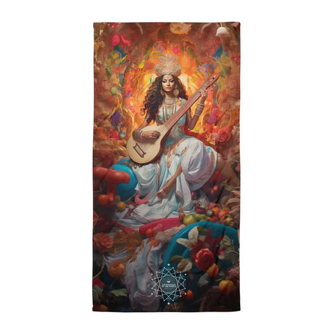 About my Brain Institute Towels Saraswati Goddess Lightweight Beach Towel