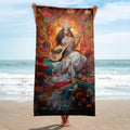 About my Brain Institute Towels Saraswati Goddess Lightweight Beach Towel