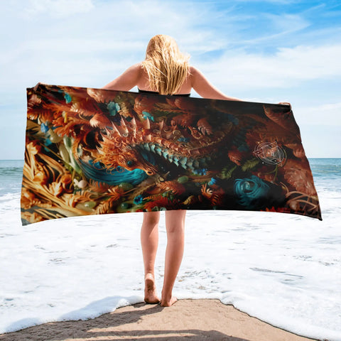 About my Brain Institute Towels Seahorse Spirit Animal Lightweight Beach Towel
